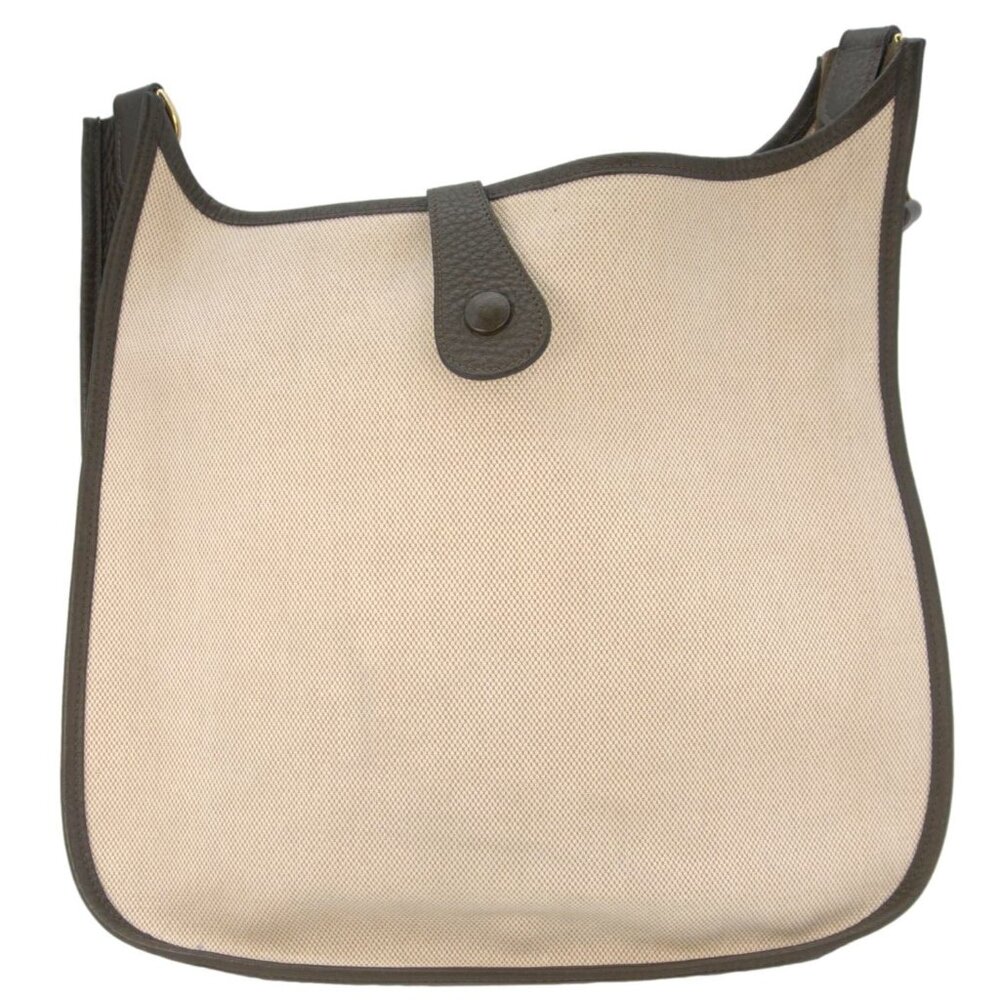 Hermes Evelyne PM Canvas Shoulder Bag Bicolor - Picture 3 of 12
